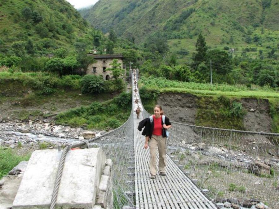 Horses breaving down Netas neck